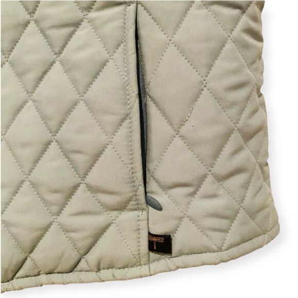 Tyler Boe Blue Quilted Full Zip Vest Size Large - Picture 2 of 6